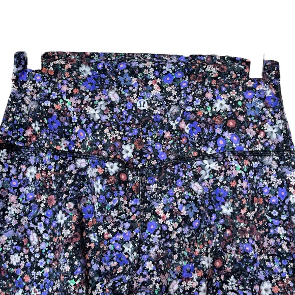 lululemon Align High Rise Crop Tight Leggings 21” Flower Burst Multi FLBM size 8 - Picture 5 of 8
